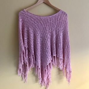 Pastel Pink Poncho